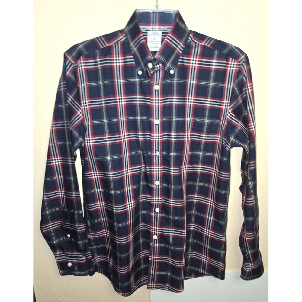 Brooks Brothers The Original Polo Shirt Classic Plaid Button Down Size Small